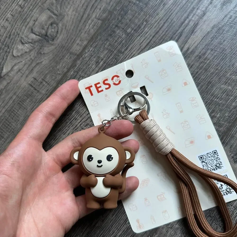 Rare Teso Japanese Market Rubber Limited Gift With Purchase Monkey Keychain